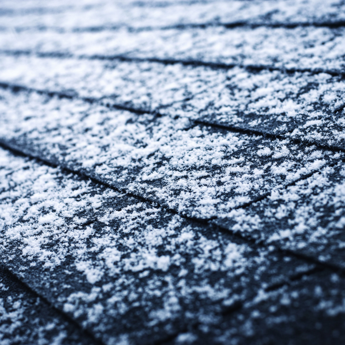 Snowfall on a roof