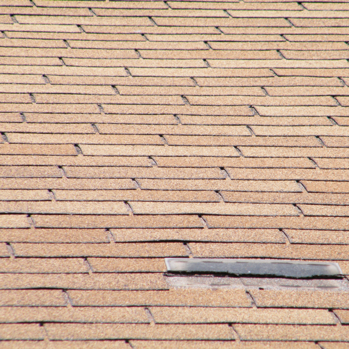 Shingles damaged from the sun
