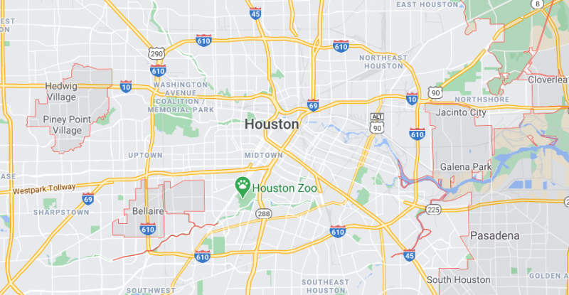 map of Houston