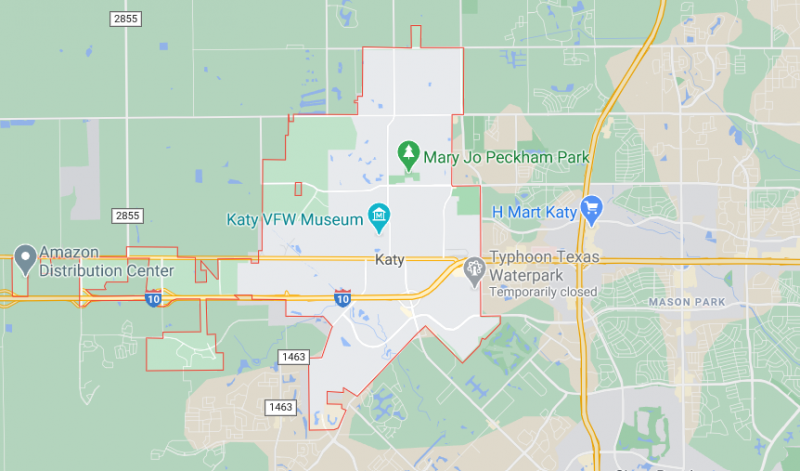 map of Katy